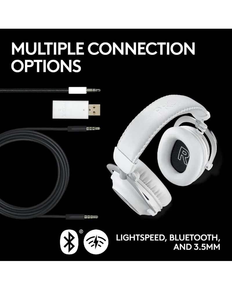 Slušalice Logitech G PRO X 2 Wireless Lightspeed - White 