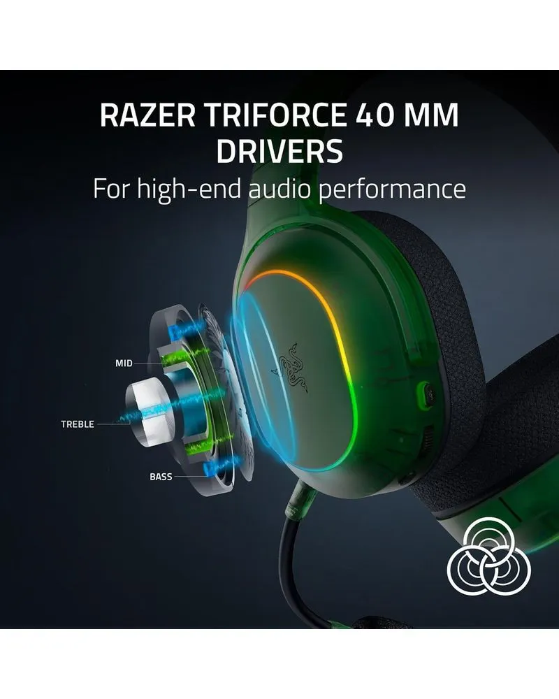 Slušalice Razer Barracuda X Chroma Wireless - Phantom Green Edition 