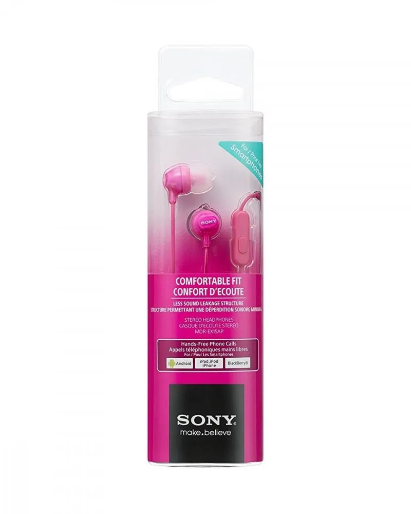 Slušalice Sony In-Ear Headphones - Pink 