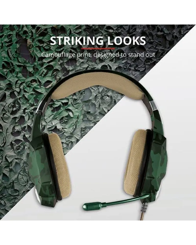 Slušalice Trust GXT 322C Carus - Jungle Camo Camo Green 