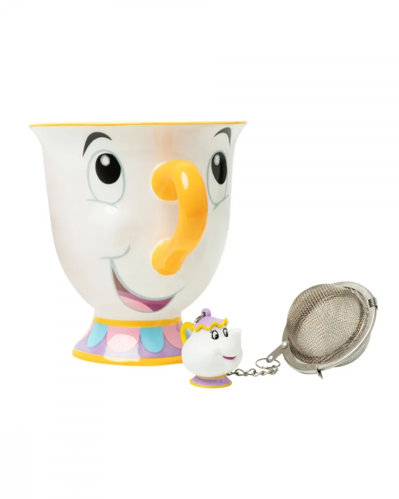 Šolja Paladone Disney - Beauty and the Beast - Chip Mug & Mrs Potts Tea Infuser 