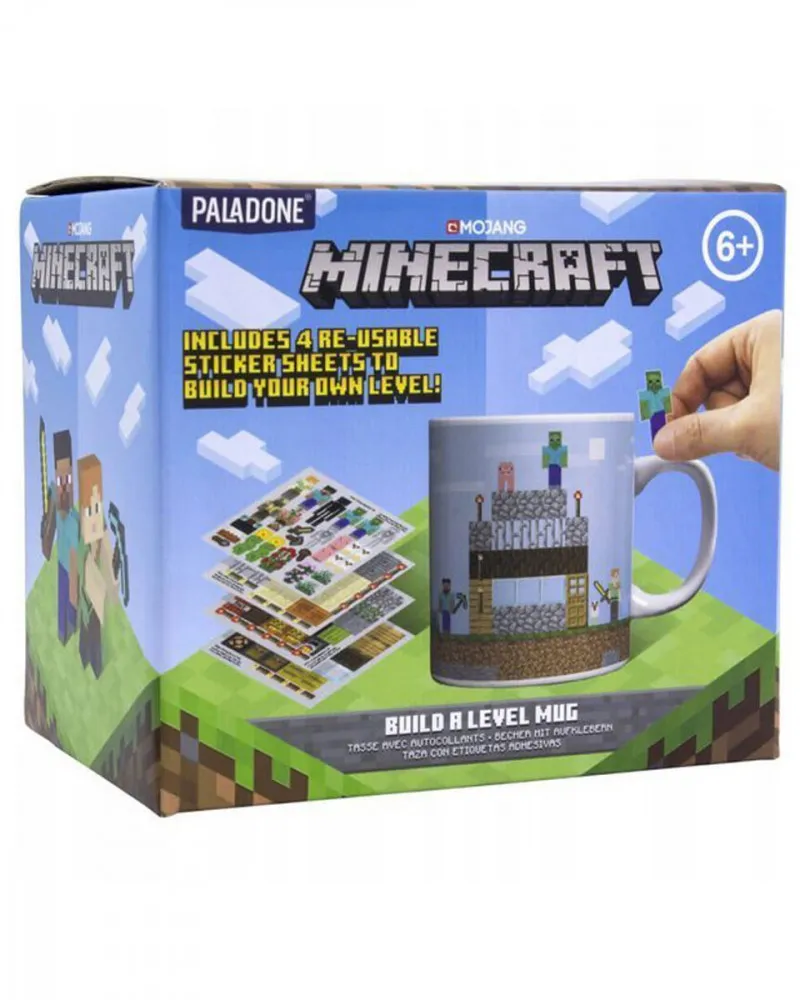 Šolja Paladone Minecraft - Build a Level Mug 