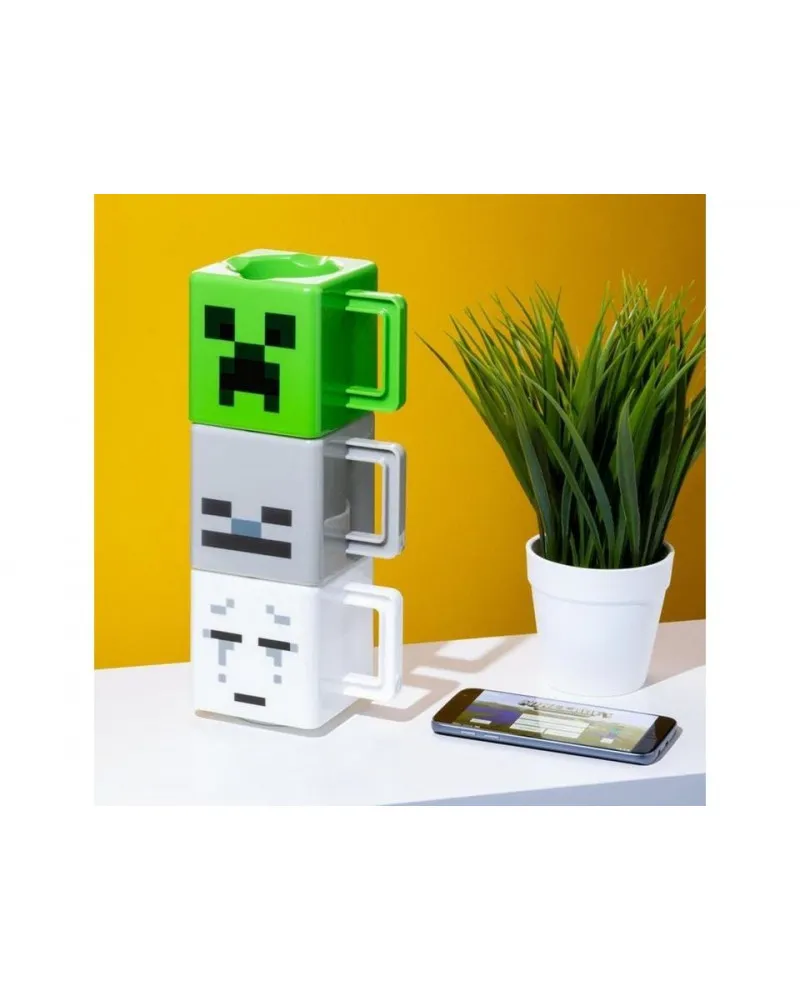 Šolja Paladone Minecraft - Set of 3 Stacking Mugs 