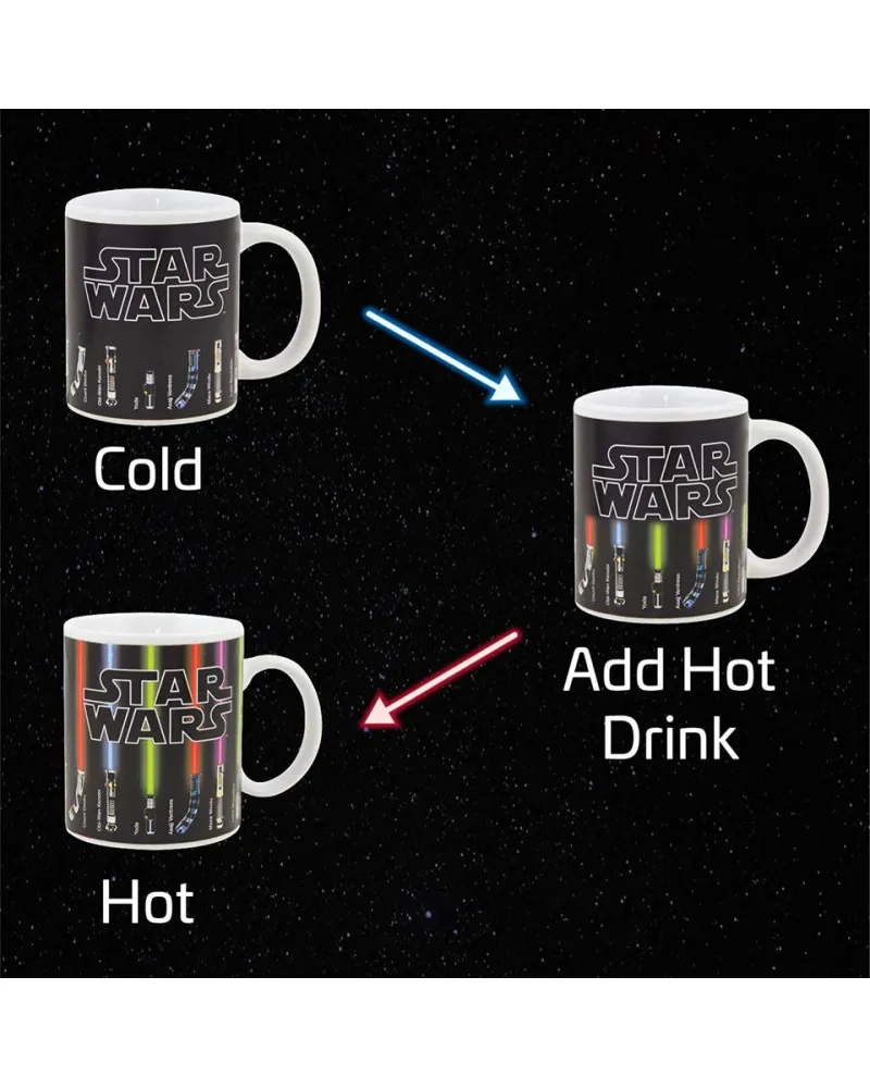 Šolja Paladone Star Wars - Lightsaber Heat Change Mug 