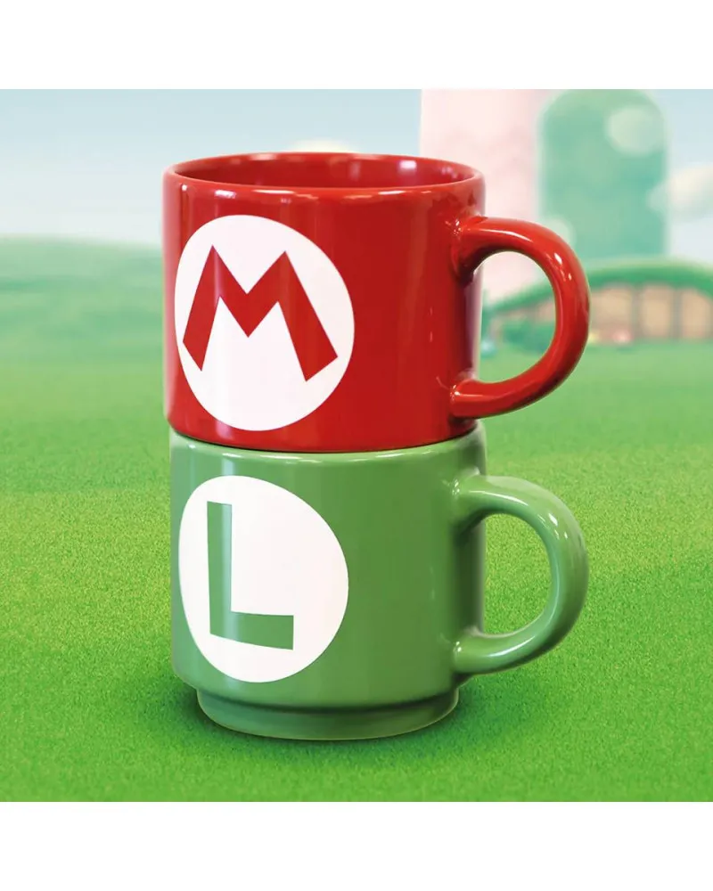 Šolja Super Mario - Mario & Luigi Initial - Mug Pair Set 