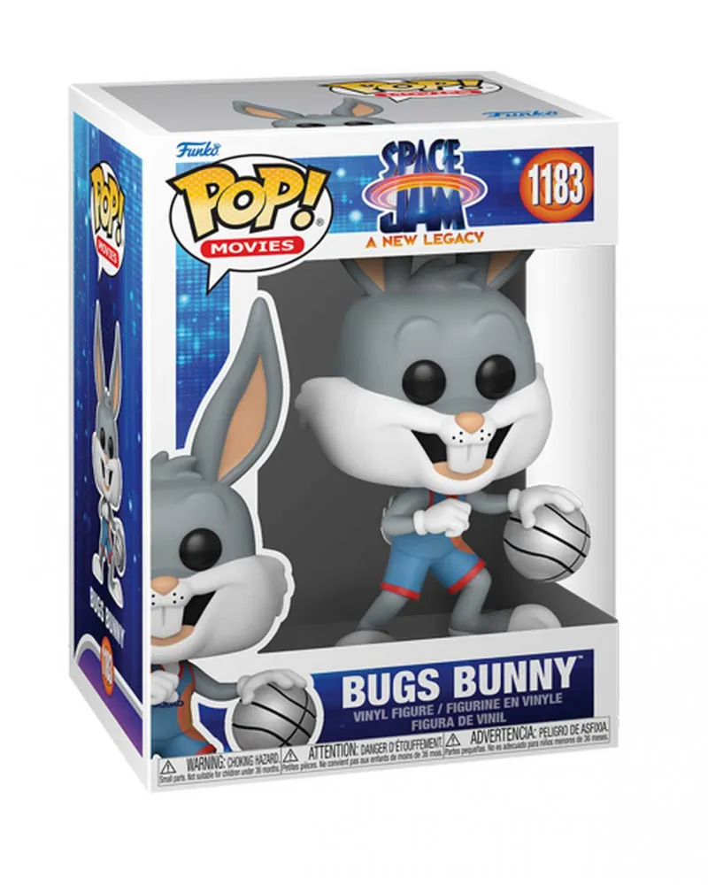 Bobble Figure Space Jam A New Legacy POP! Figure - Bugs Bunny Dribbling 