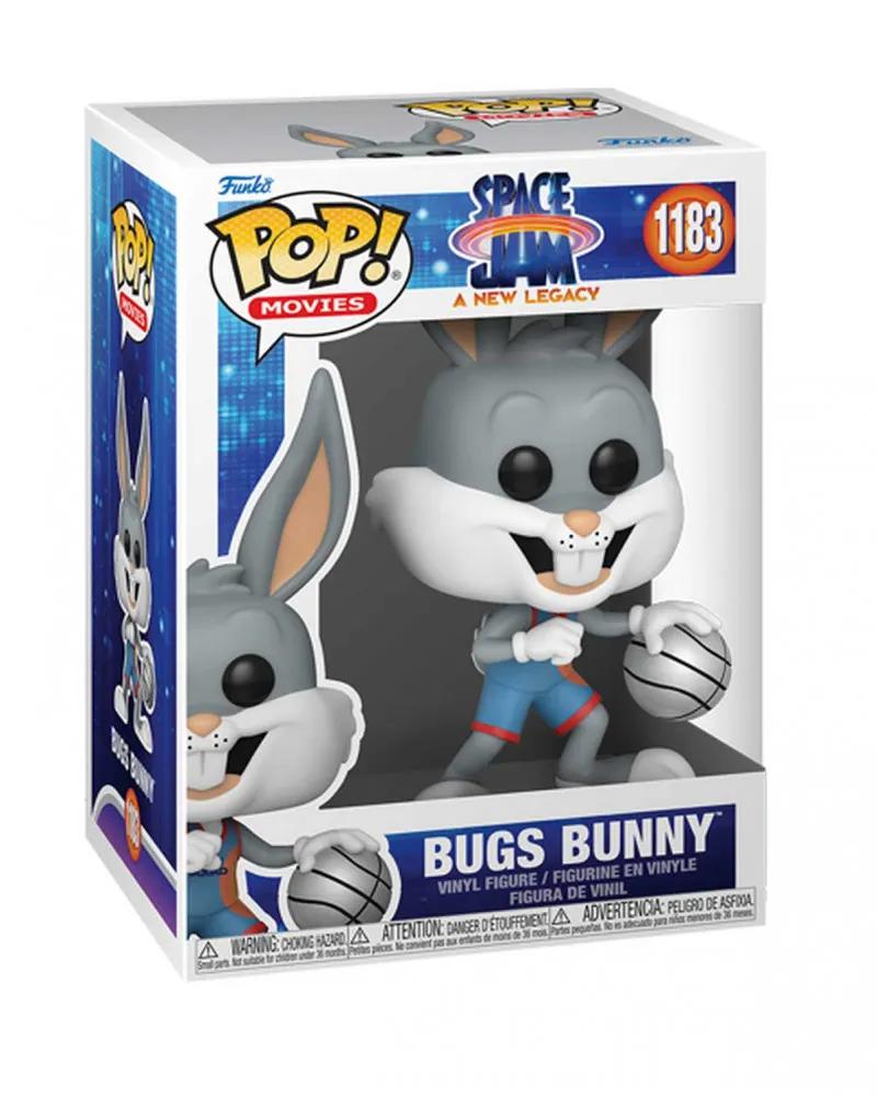 Bobble Figure Space Jam A New Legacy POP! - Bugs Bunny Dribbling 