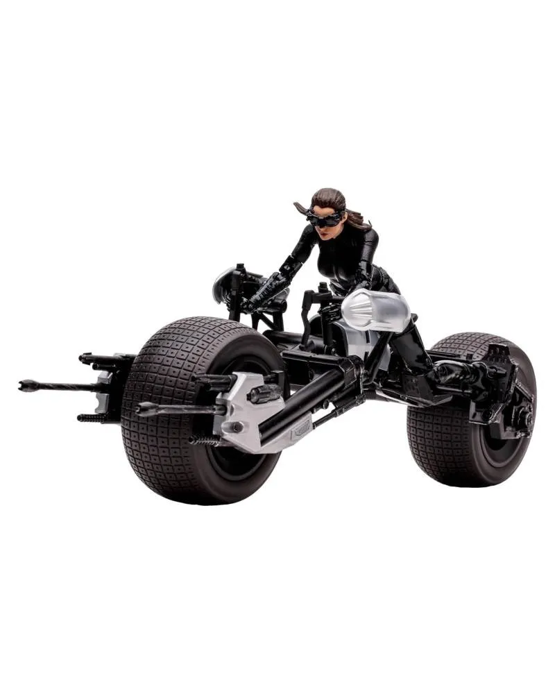 Statue DC Multiverse - The Batman The Dark Knight - Batpod With Catwoman (Gold Lable) 