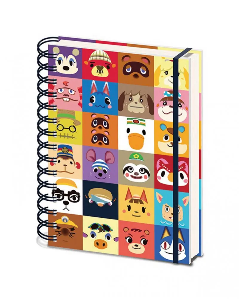 Sveska A5 Animal Crossing - Villager Squares 