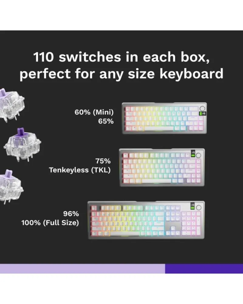 Svičevi za tastaturu Glorious Mako Standard Prelubed - Tactile Switch 