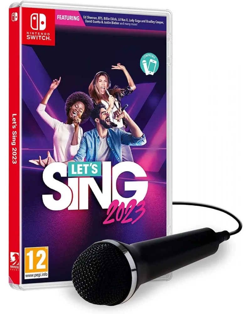 Switch Let's Sing 2023 + 1 Mikrofon 