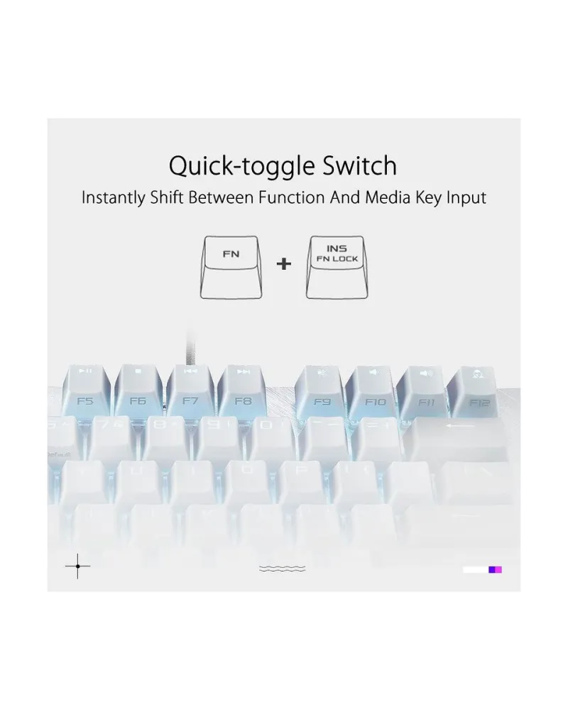 Tastatura Asus ROG Strix Scope NX TKL - Moonlight White 