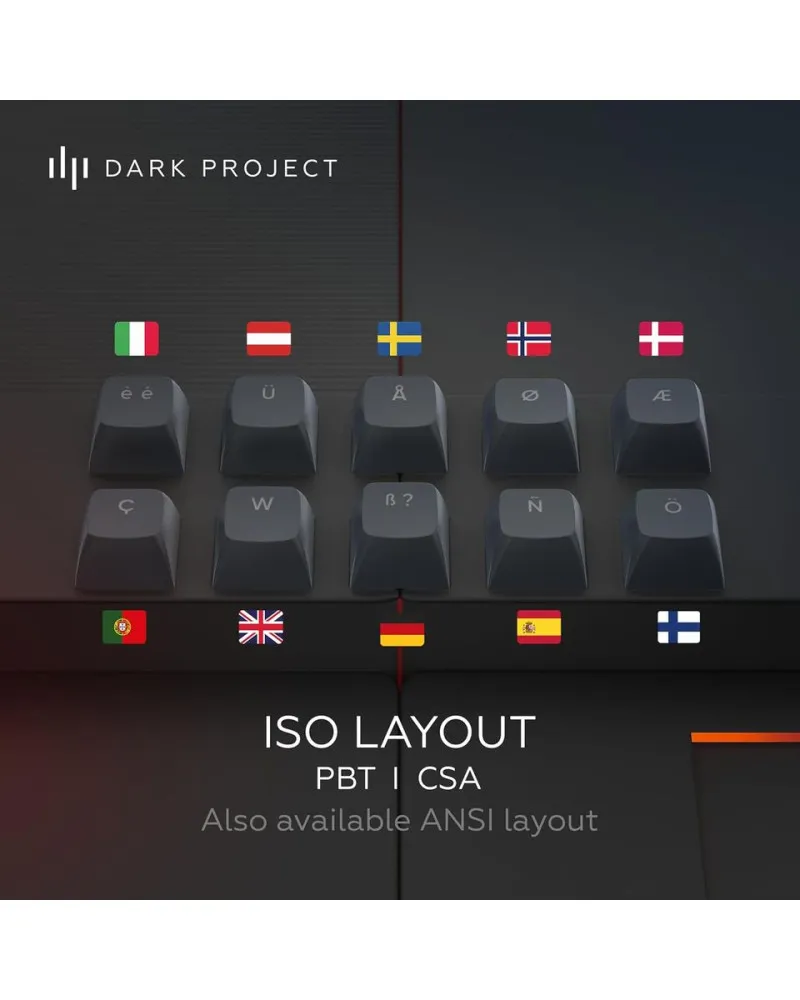 Tastatura Dark Project ALU Midnight - Mechanical Gaming Keyboard (ANSI) 
