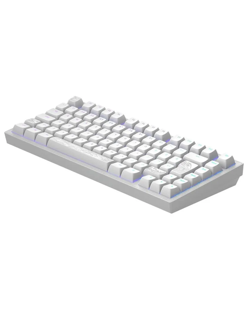 Tastatura Dark Project ALU Terra Nostra White - Wired Gaming Keyboard (ANSI) 