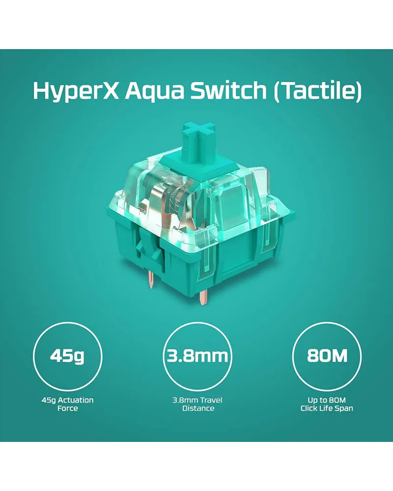 Tastatura HyperX Alloy Origins Core PBT - Aqua Tactile 