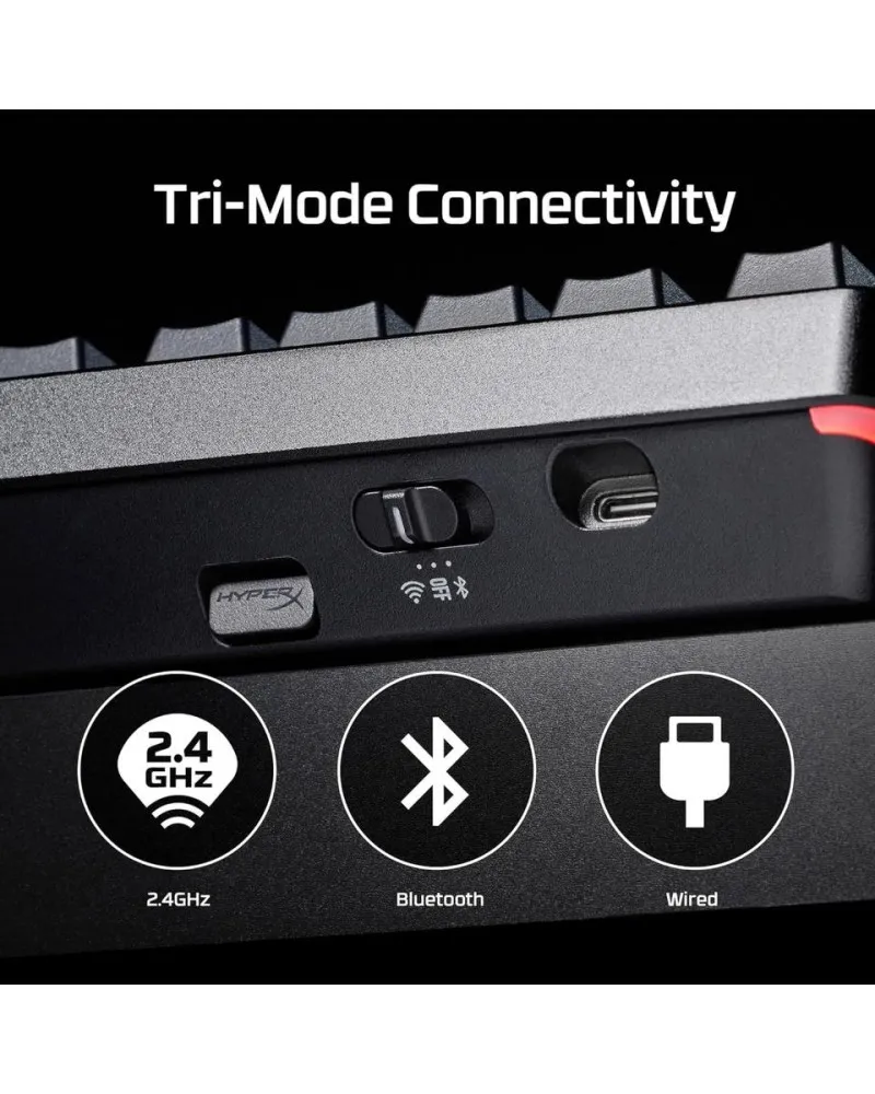 Tastatura HyperX Alloy Rise 75% Wireless - Red Linear 
