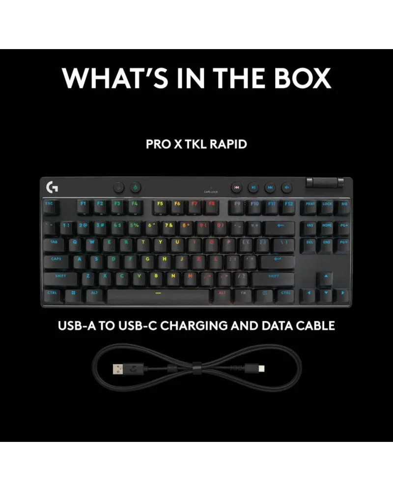 Tastatura Logitech G PRO X TKL Rapid - Black 