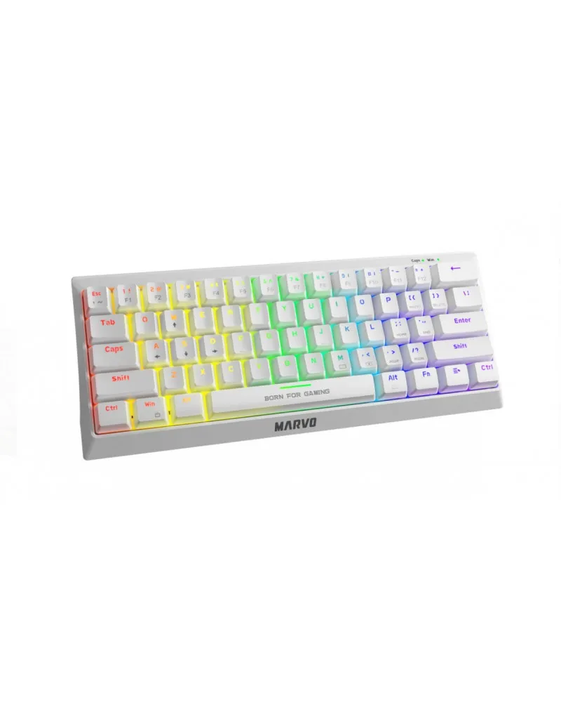 Tastatura Marvo KG962 60% - White 