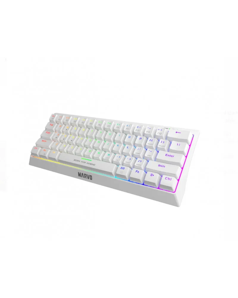 Tastatura Marvo KG962 60% - White 