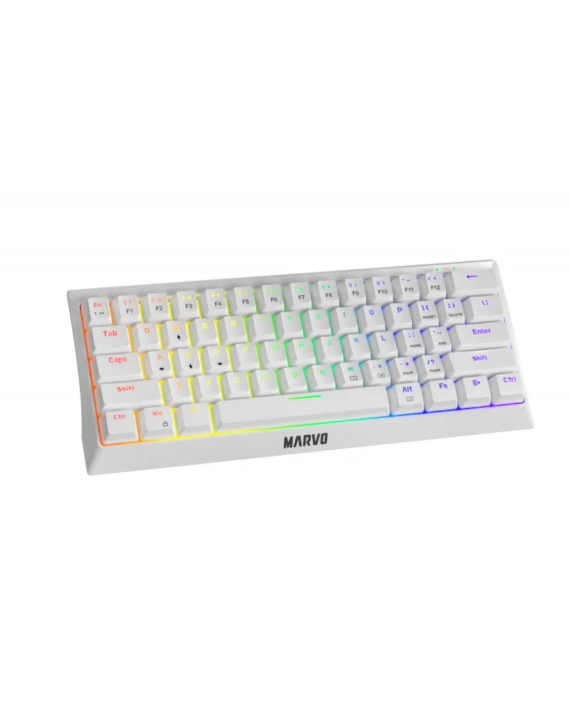 Tastatura Marvo KG962 60% - White 