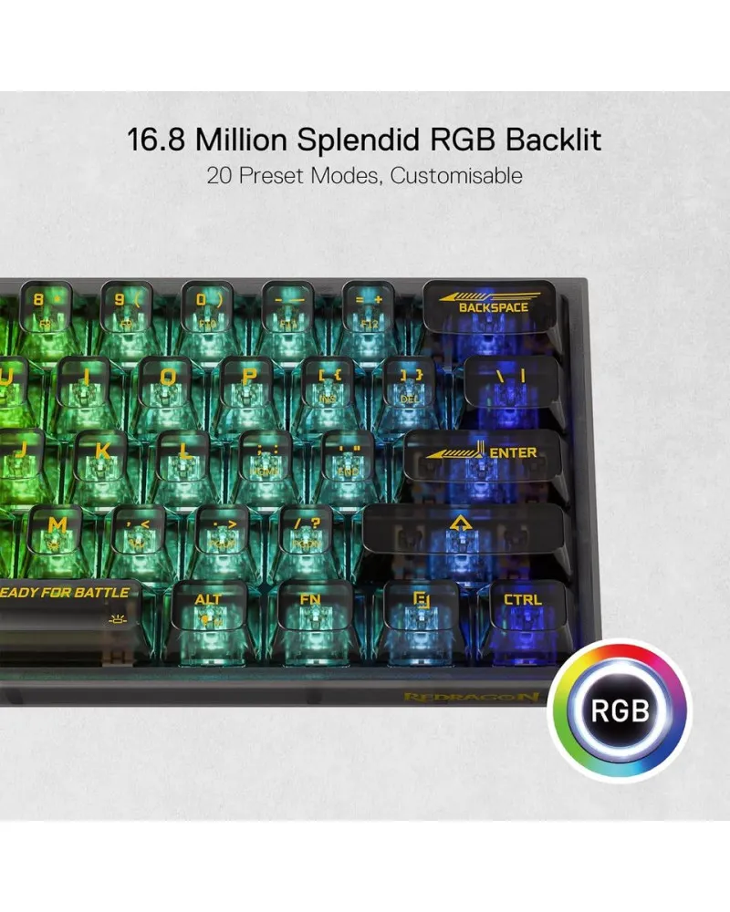 Tastatura Redragon Fizz Pro K617 CTB - RGB - Black 