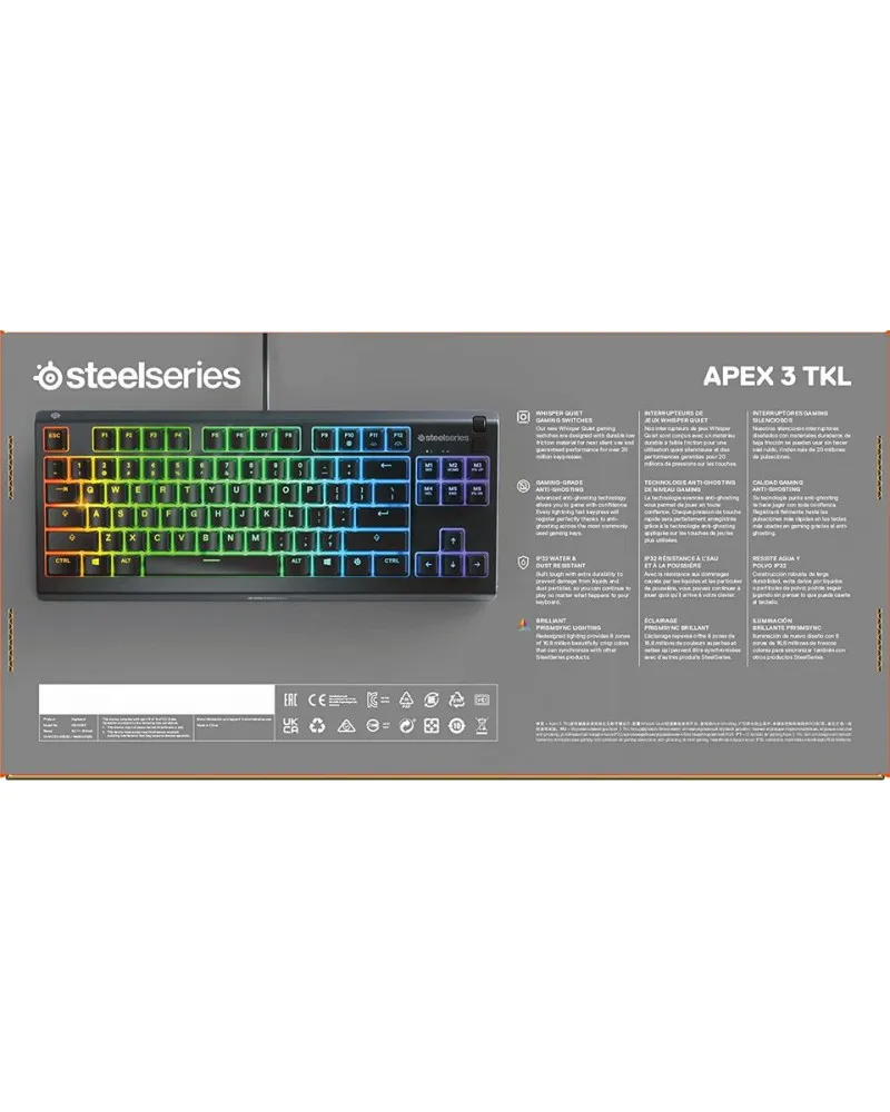Tastatura Steelseries APEX 3 TKL BLACK 