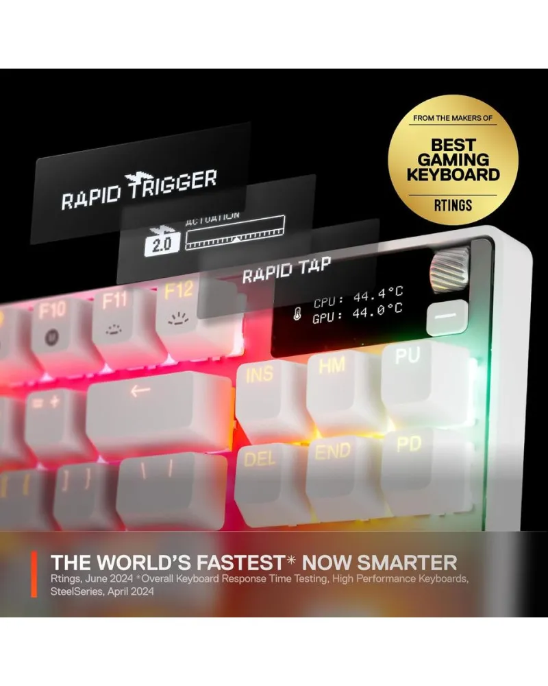 Tastatura Steelseries APEX PRO TKL Gen 3 - White 