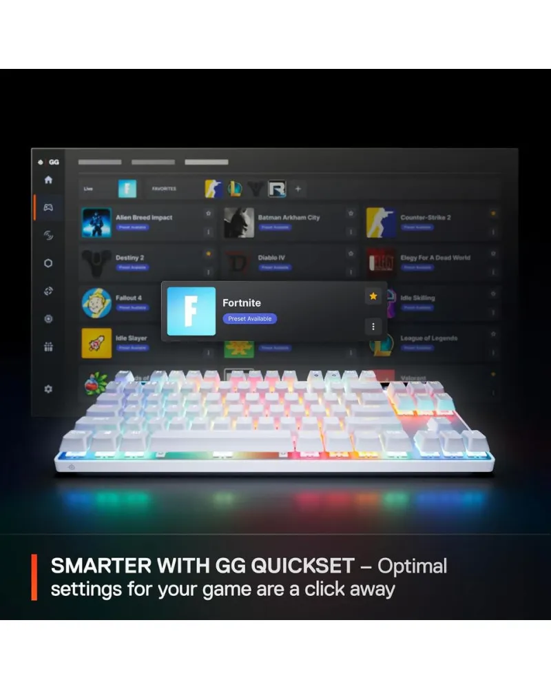 Tastatura Steelseries APEX PRO TKL Gen 3 - White 