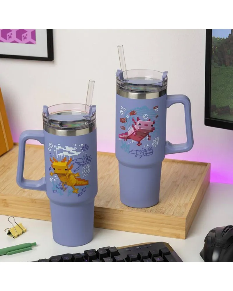 Termos šolja Paladone Minecraft - Purple  Travel Mug 