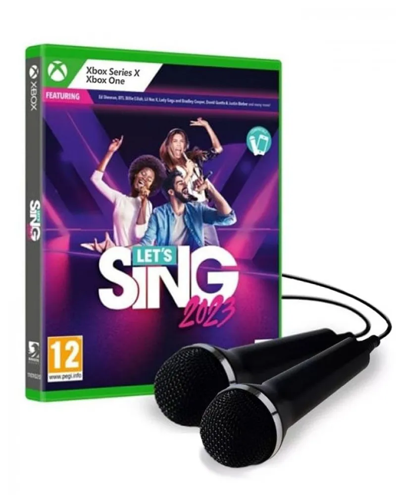 XBOX ONE Let's Sing 2023 + 2 Mikrofona 