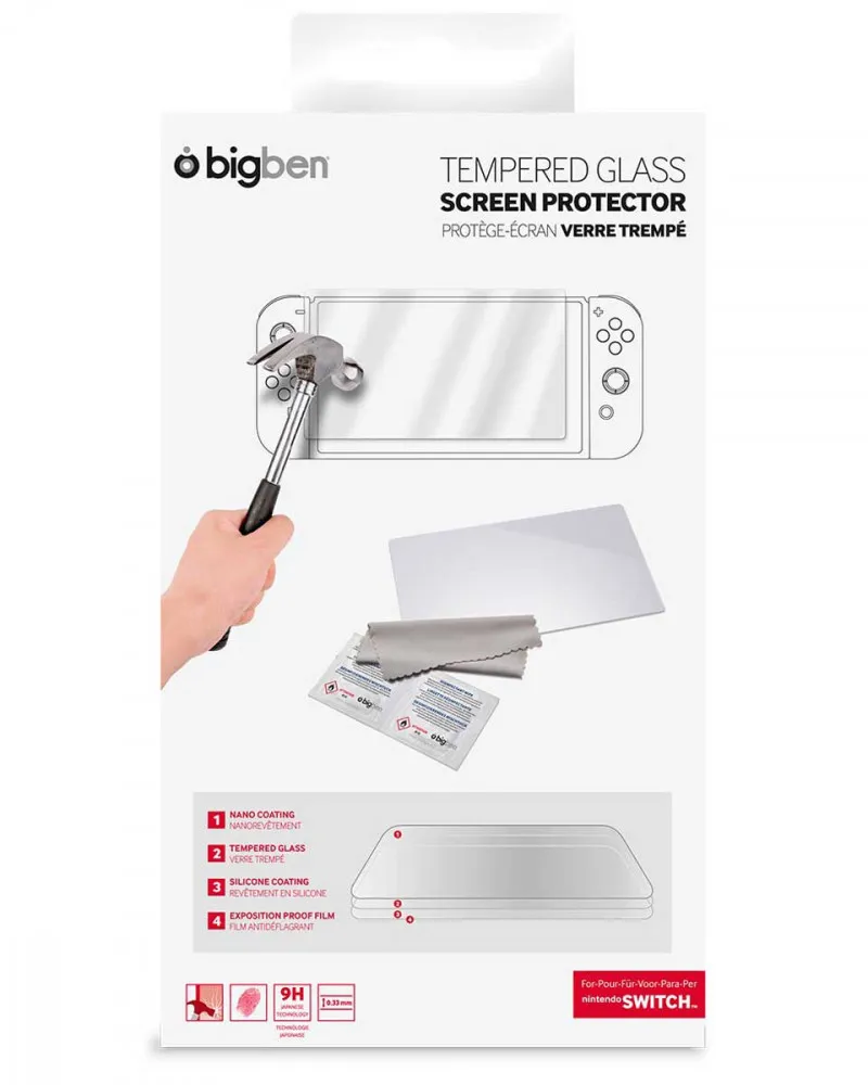 Zaštita za Ekran BigBen Tempered Glass - Screen Protector Nintendo Switch 