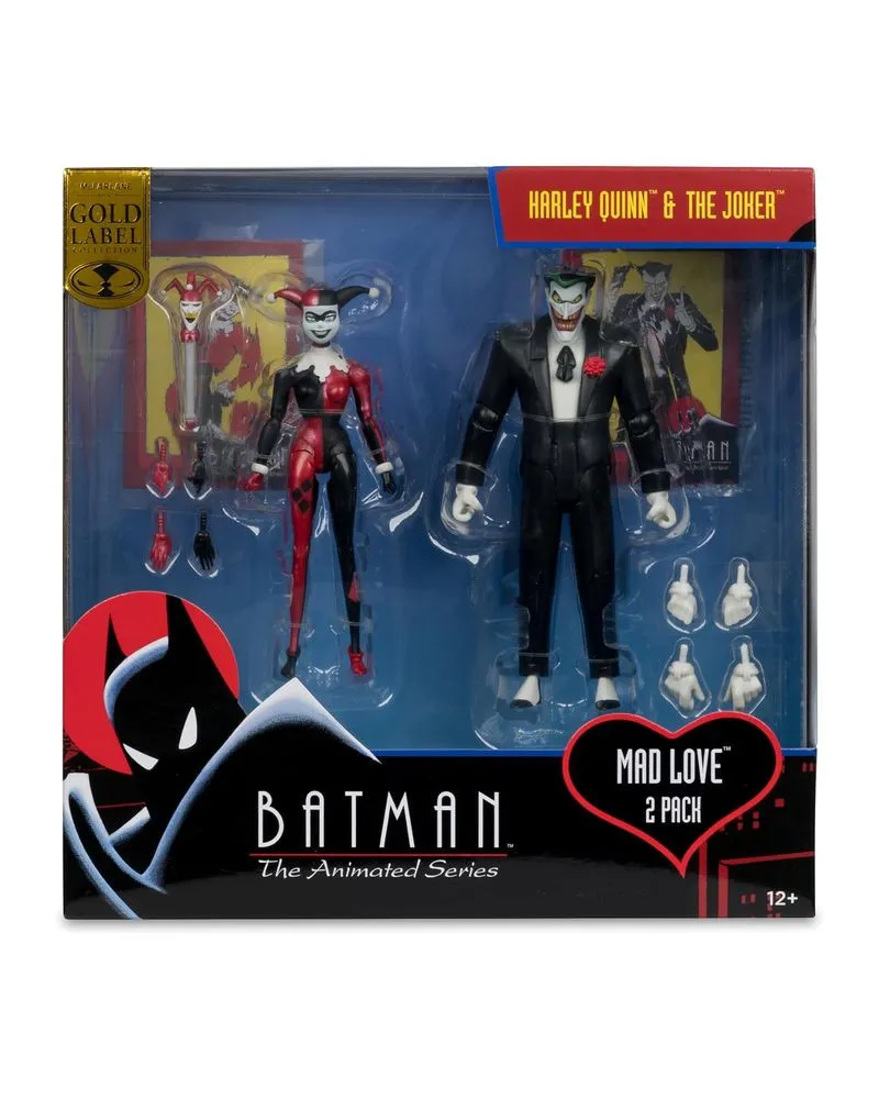 Action Figure DC Direct - Batman The Animated Series - Harley Quinn And The Joker (Mad Love) - Gold Label 