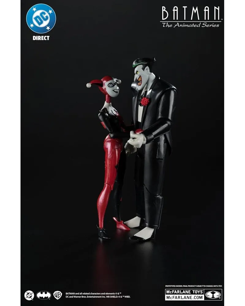 Action Figure DC Direct - Batman The Animated Series - Harley Quinn And The Joker (Mad Love) - Gold Label 