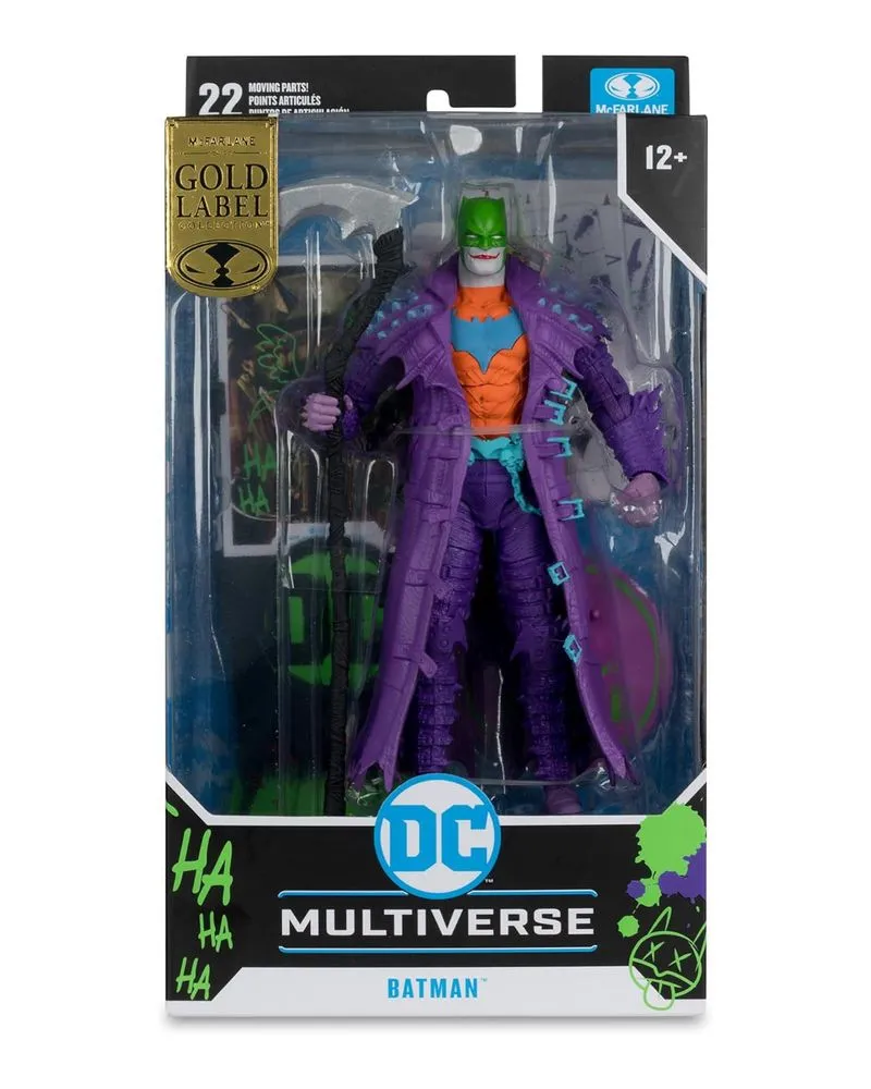 Action Figure DC Multiverse - Batman (Dark Nights - Death Metal) Jokerized (Gold Label) 