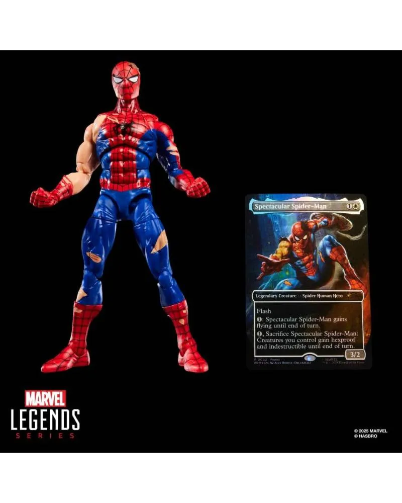 Action Figure Marvel Legends - Magic The Gathering - Battle Damaged Spider-Man 