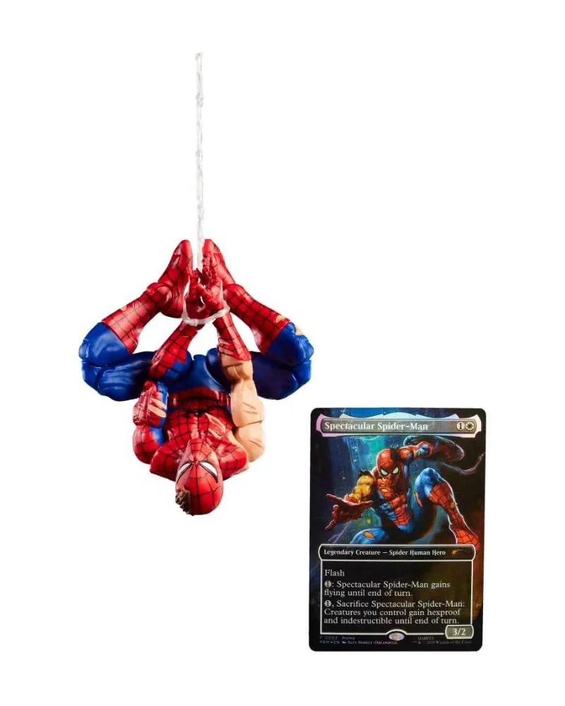 Action Figure Marvel Legends - Magic The Gathering - Battle Damaged Spider-Man 
