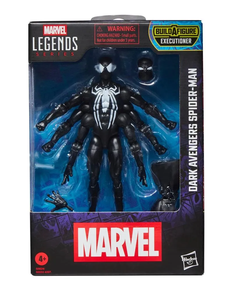 Action Figure Marvel Legends Series - Dark Avengers Spider-Man (Build A Figure - Executioner) 