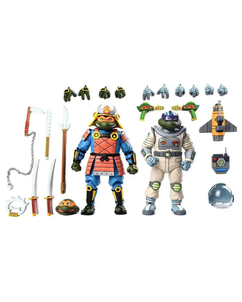 Action Figure Teenage Mutant Ninja Turtles - 2 Pack - Space Adventure And Samurai Turtles (Cartoon) 