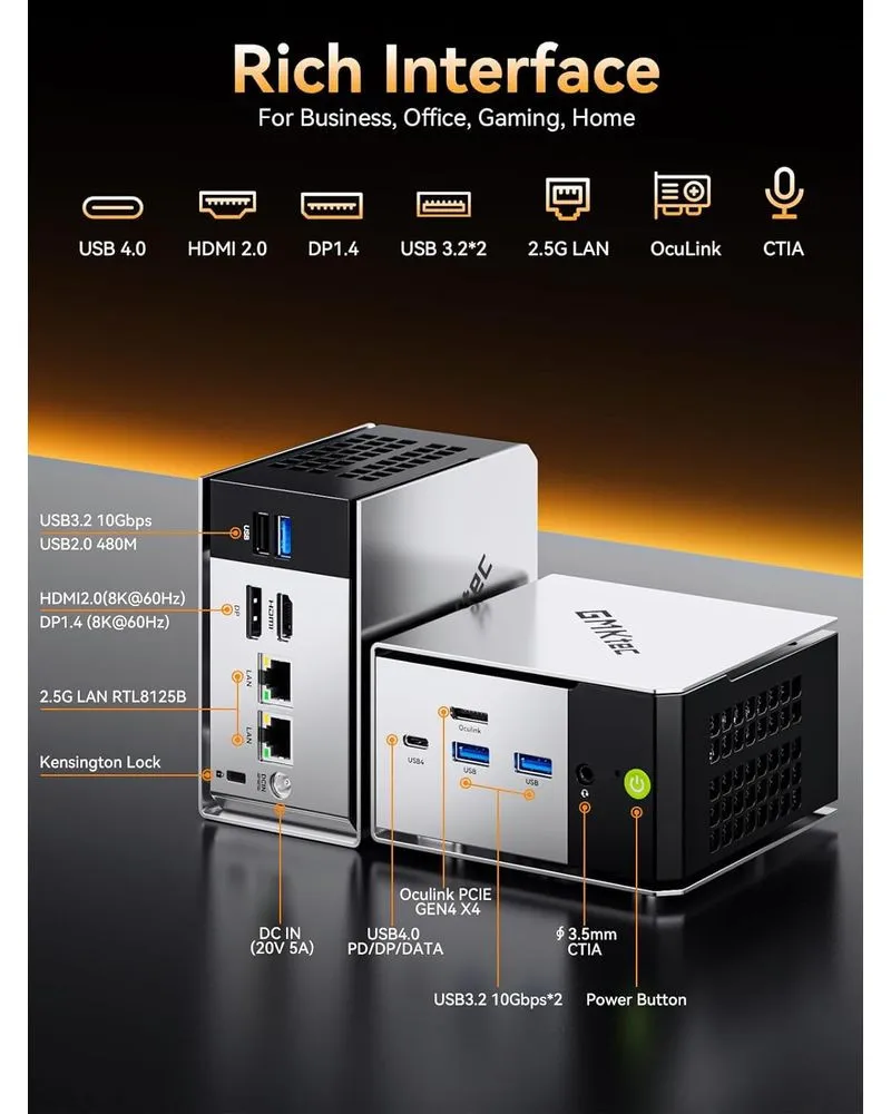 AMD Ryzen 5 Mini Računar GMKtec M8 - 6650H 16GB 1TB WIN11 Pro 