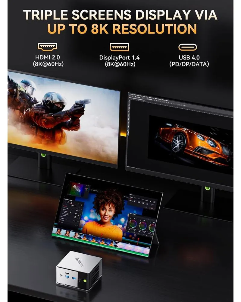 AMD Ryzen 5 Mini Računar GMKtec M8 - 6650H 16GB 1TB WIN11 Pro 