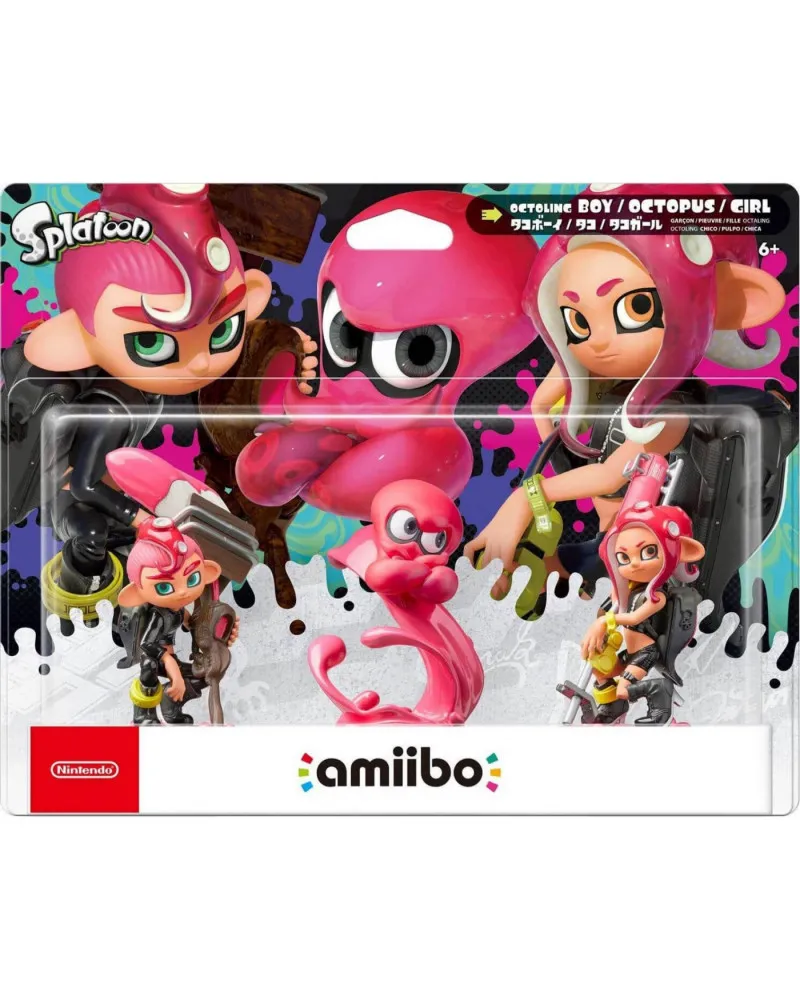 Amiibo Splatoon 3 - 3 in 1 - Octoline Boy / Octopus / Girl 