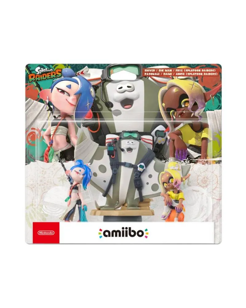 Amiibo Splatoon Raiders - 3 in 1 - Shiver / Big Man / Frye 