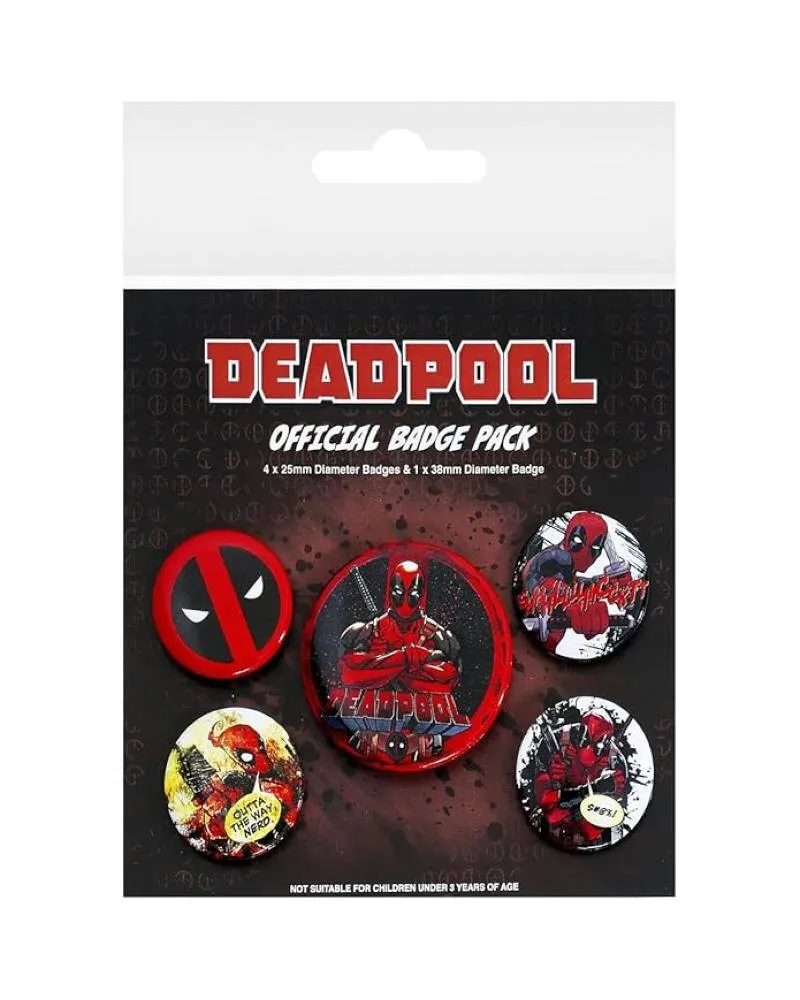 Bedževi Deadpool - Badge Pack 