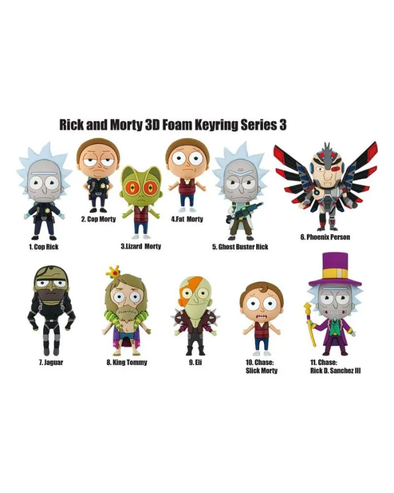 Privezak Rick And Morty Series 3 - Bag Clips 