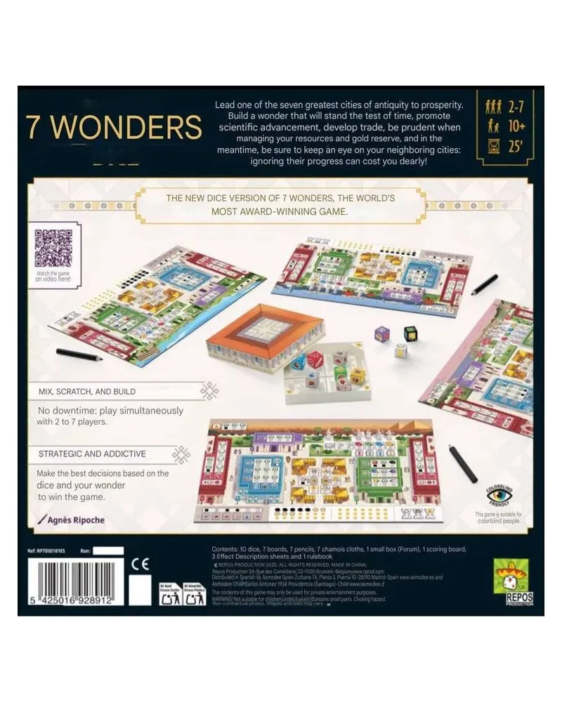 Board Game 7 Wonders - Dice (Eng) 
