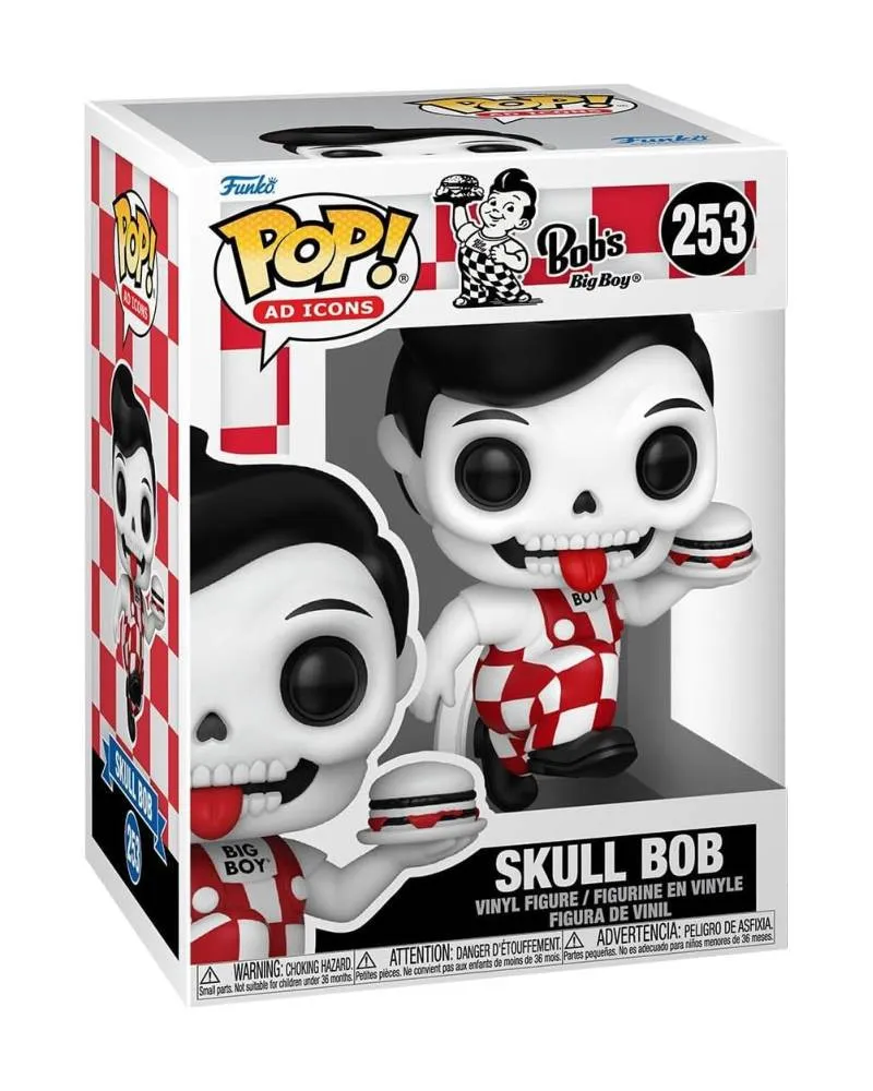 Bobble Figure AD Icons - Bob's Big Boy POP! - Skull Bob 