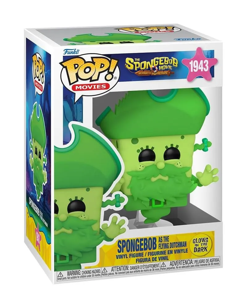 Bobble Figure Animation - SpongeBob Squarepants Movie POP! - Spongebob As The Flying Dutchman #1943 