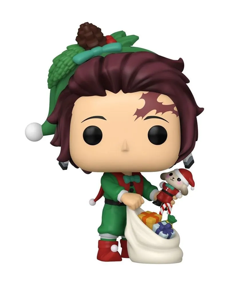 Bobble Figure Anime - Demon Slayer Kimetsu no Yaiba POP! - Tanjiro Kamado (Holiday) #2032 