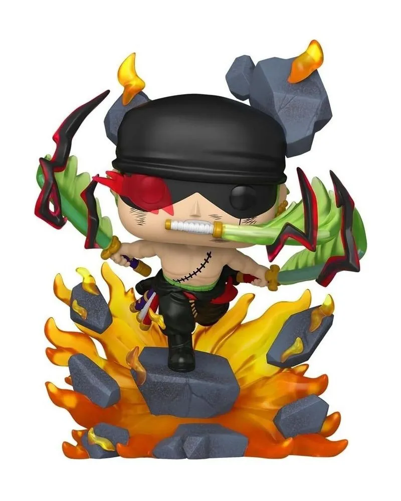 Bobble Figure Anime - One Piece POP! - Roronoa Zoro (King Of Hell) #2151 