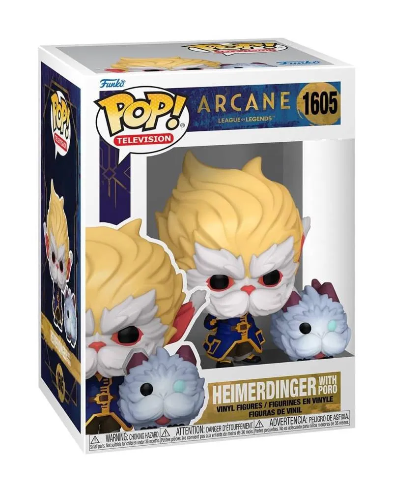 Bobble Figure Arcane League of Legends POP! - Heimerdinger With Poro 